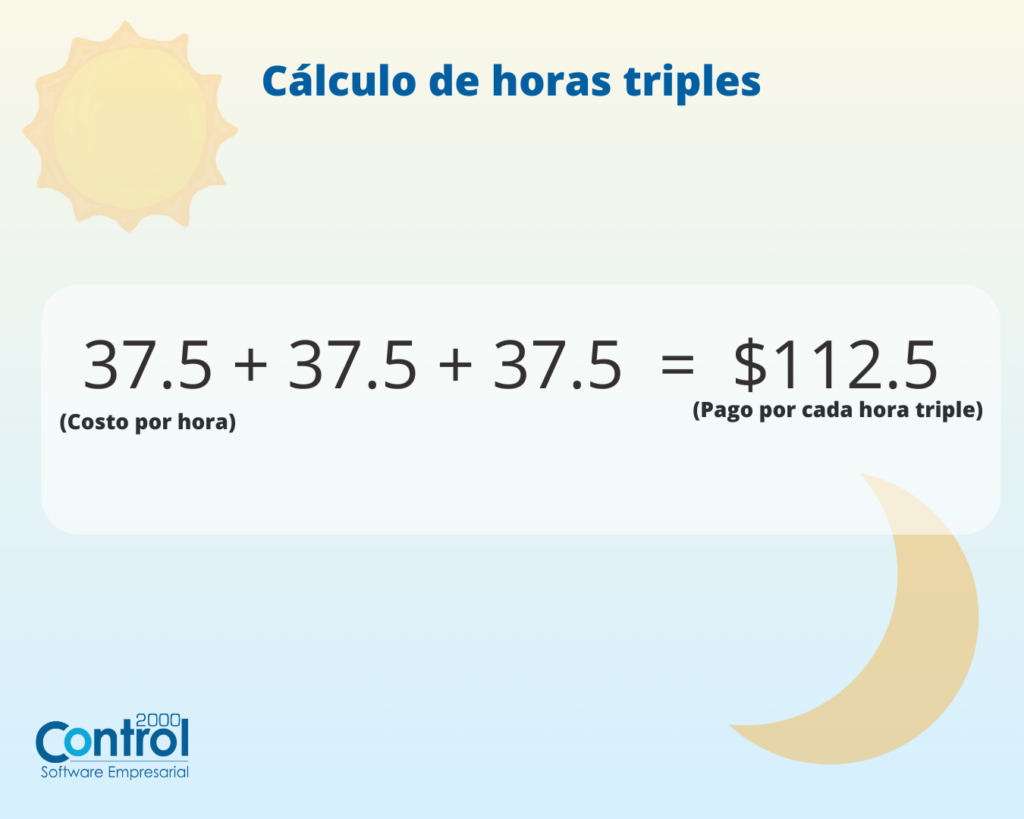 Cálculo de horas triples