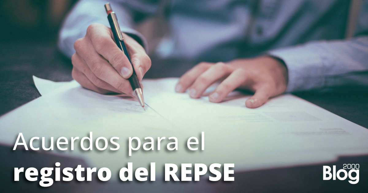 Acuerdos para el registro del REPSE